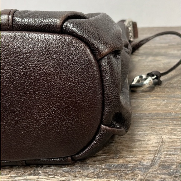 Brighton E242038 Vintage Brown Leather Shoulder Bag & Storage Bag - Picture 8 of 16